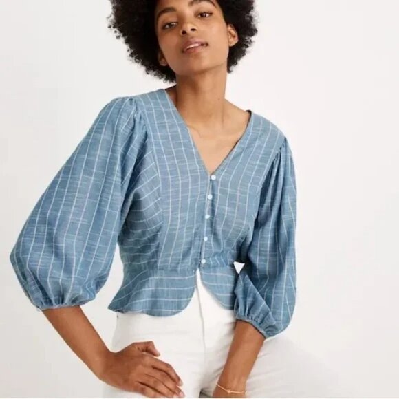 Madewell Christy Dawn Striped Emmy Top Size XS - Picture 1 of 9